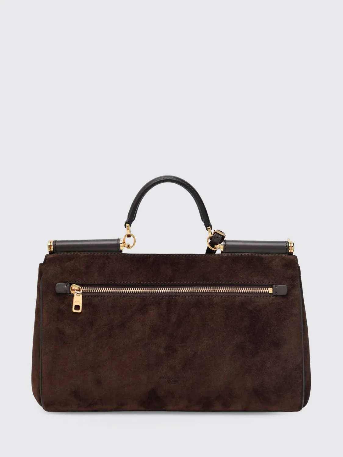 DOLCE amp; GABBANA OS my sicily handbag in suede calfskin with padlock