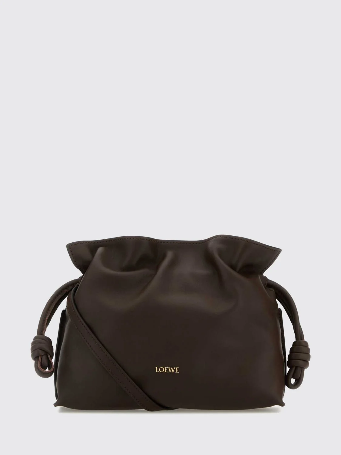 LOEWE OS flamenco calfskin mini bucket bag with drawstring