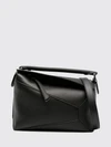 small puzzle edge bag in grained calf leather with anagram