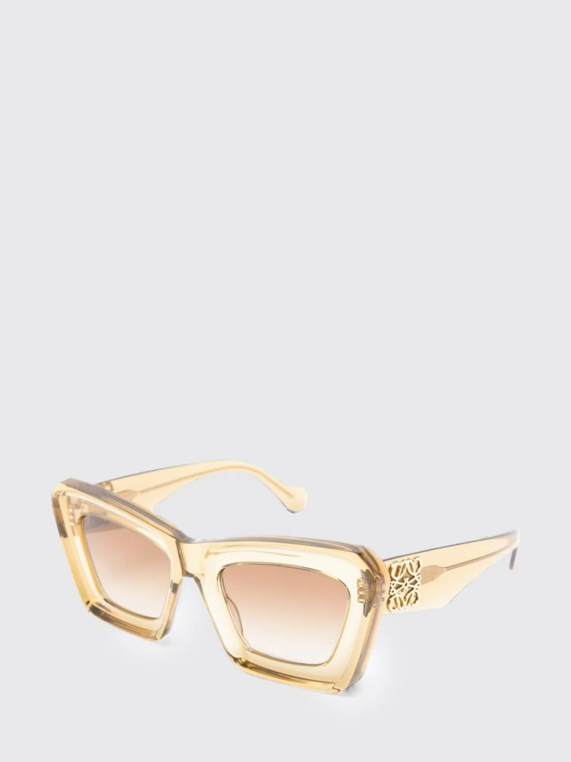 anagram cat-eye acetate sunglasses with applied logo