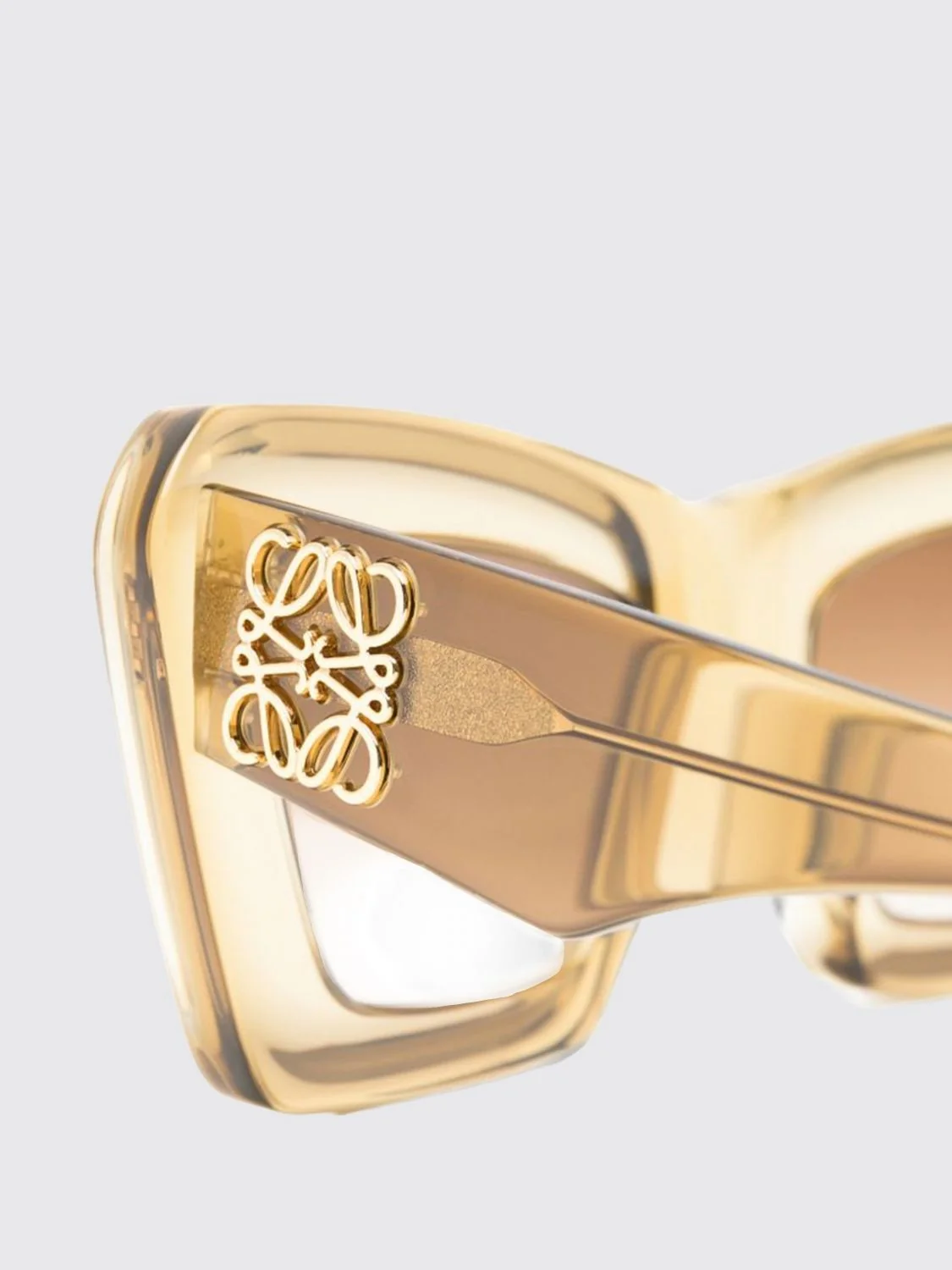 anagram cat-eye acetate sunglasses with applied logo