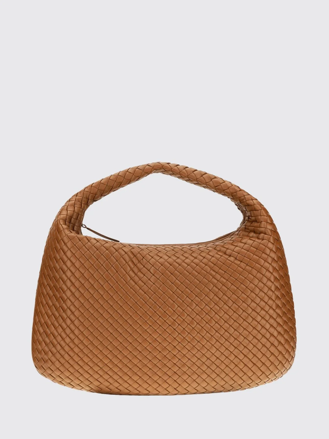 large veneta hobo bag in woven lambskin leather
