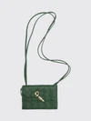 crossbody document holder in woven nappa lambskin