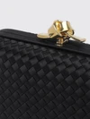 knot intrecciato silk satin clutch with knot closure