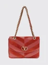 djuna chevron nappa shoulder bag with vlogo signature