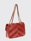 djuna chevron nappa shoulder bag with vlogo signature
