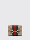 horsebit web trifold wallet in gg supreme fabric