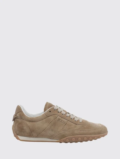 low-top suede sneakers with iconic rubber pebble sole