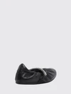 jade calfskin leather ballet pumps with crystal embellishment
