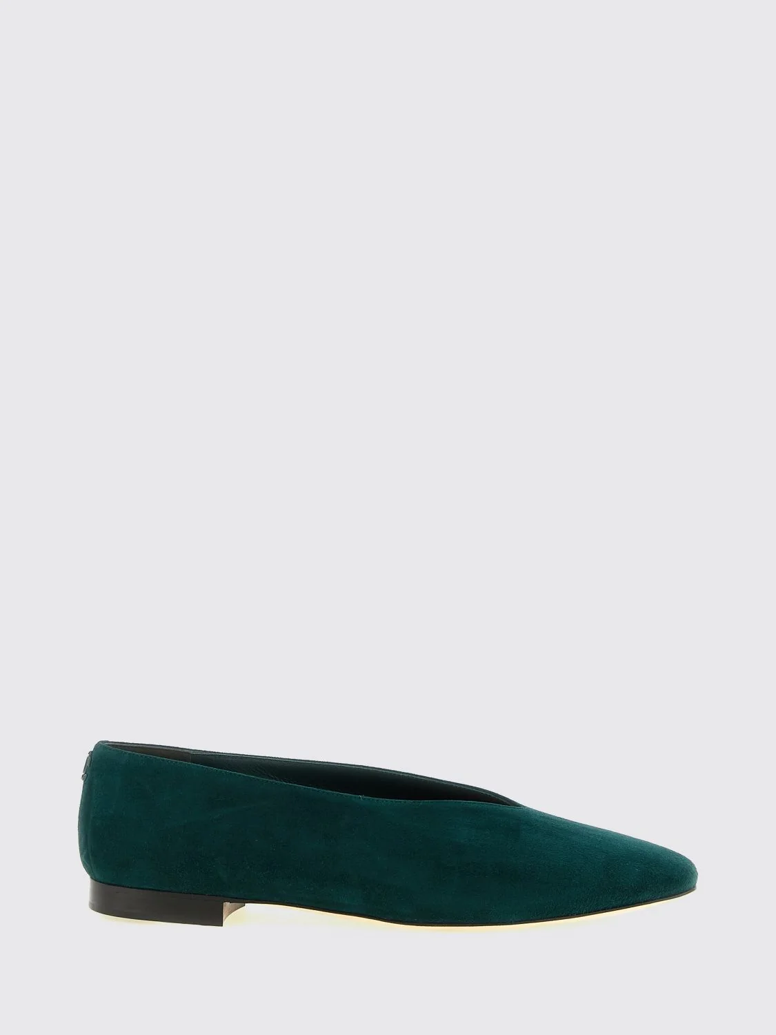 JIMMY CHOO 36 margot suede almond-toe ballet flats with a leather sole