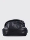 falabella faux leather hand clutch with chain strap