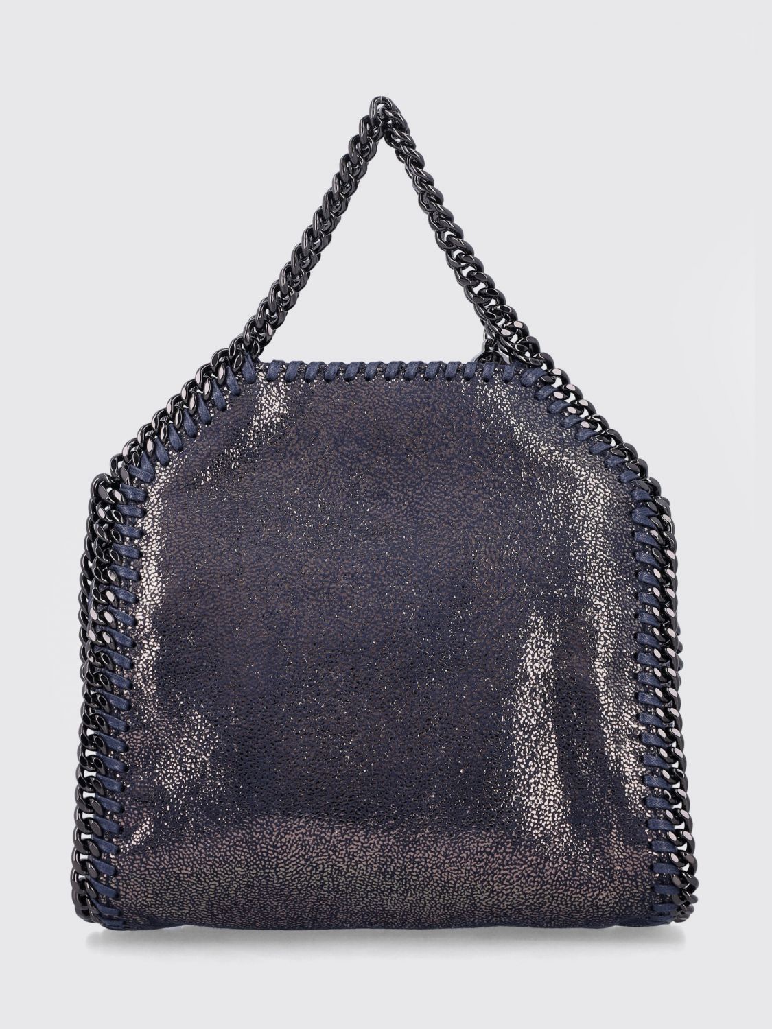 STELLA MCCARTNEY OS falabella mini handbag with chain trim and strap