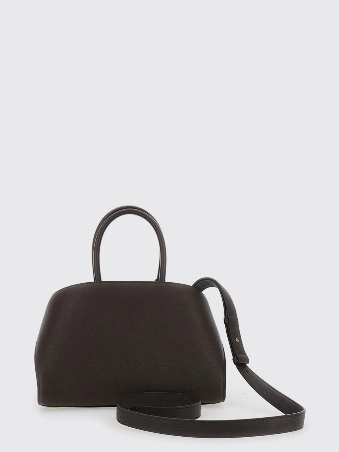 FERRAGAMO OS medium hug grained calf leather tote bag with shoulder strap