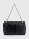 python print calfskin shoulder bag with monogram