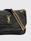 niki mini bag in quilted calf leather with ysl monogram