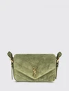 loulou mini bag in quilted suede