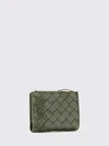 intrecciato calfskin leather wallet