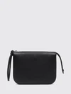 clutch in smooth calfskin with three internal compartments
