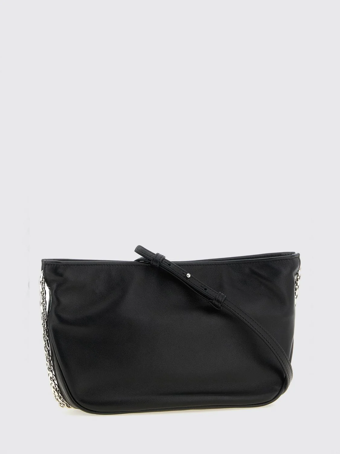 ROGER VIVIER OS pilgrim leather crossbody bag with jewel buckle