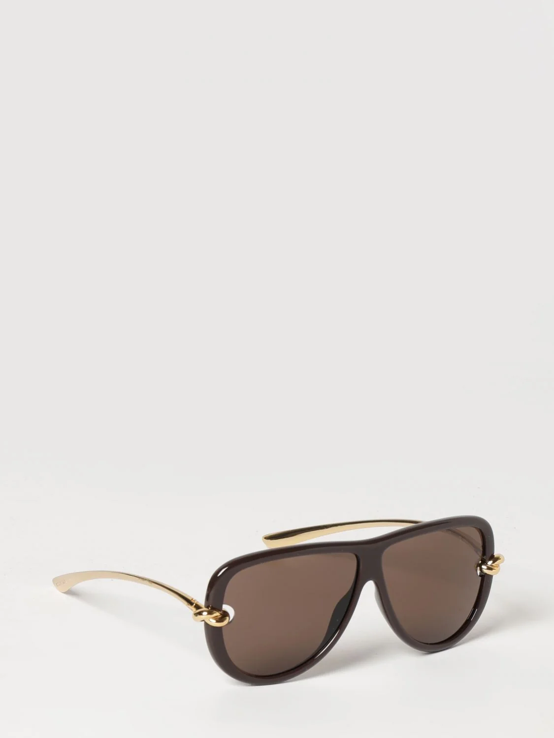 knot aviator sunglasses in metal and acetate