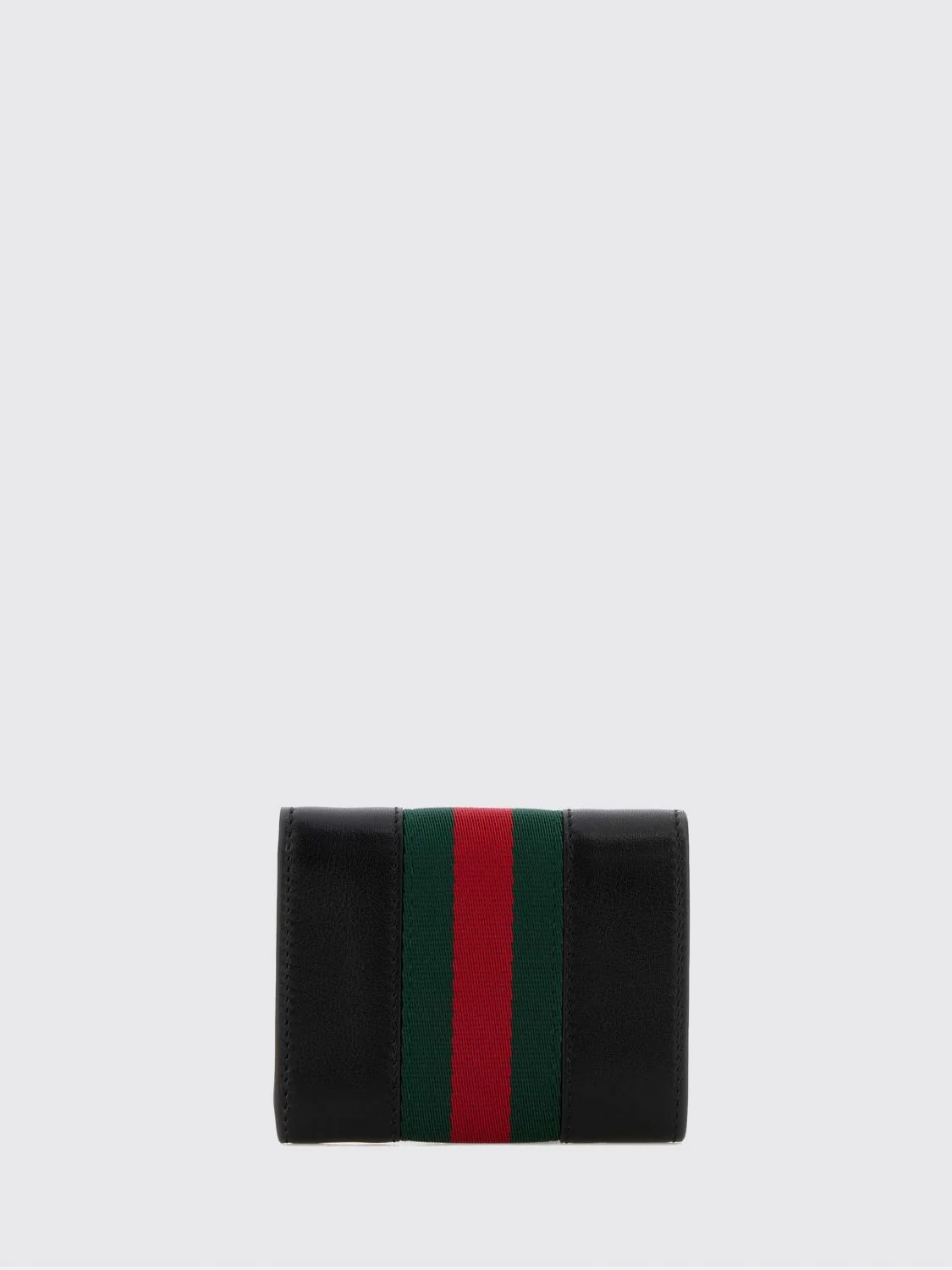 horsebit web trifold calfskin wallet with web detail