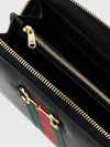 horsebit web continental calfskin zip wallet