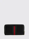 horsebit web continental calfskin zip wallet