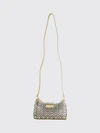 1969 nano mini metal crossbody bag with leather details
