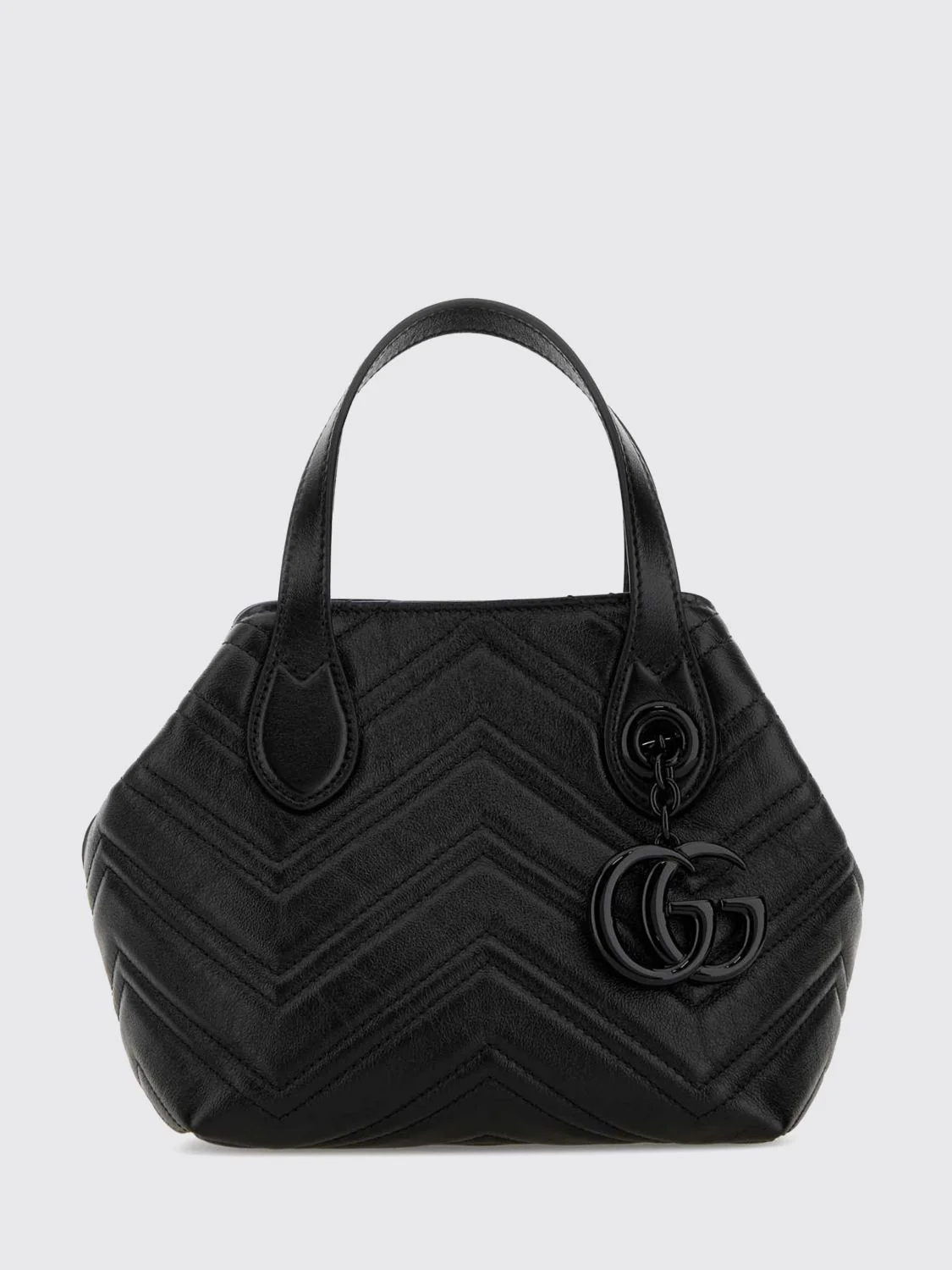 gg marmont mini top handle bag in matelassé chevron nappa