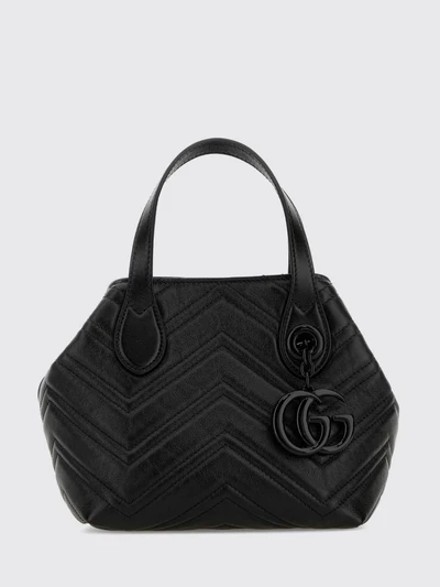 gg marmont mini top handle bag in matelassé chevron nappa