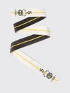 silk bandeau scarf with an all-over graphic logo print