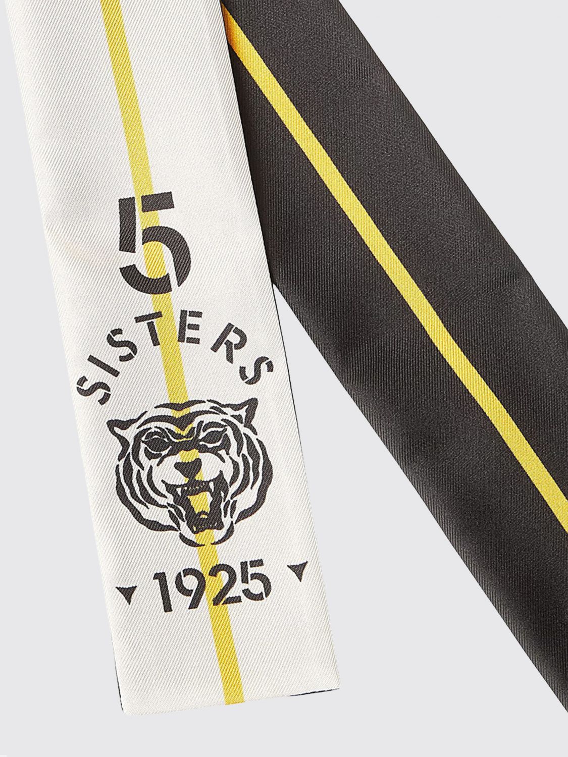FENDI OS silk bandeau scarf with an all-over graphic logo print