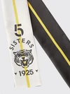 silk bandeau scarf with an all-over graphic logo print