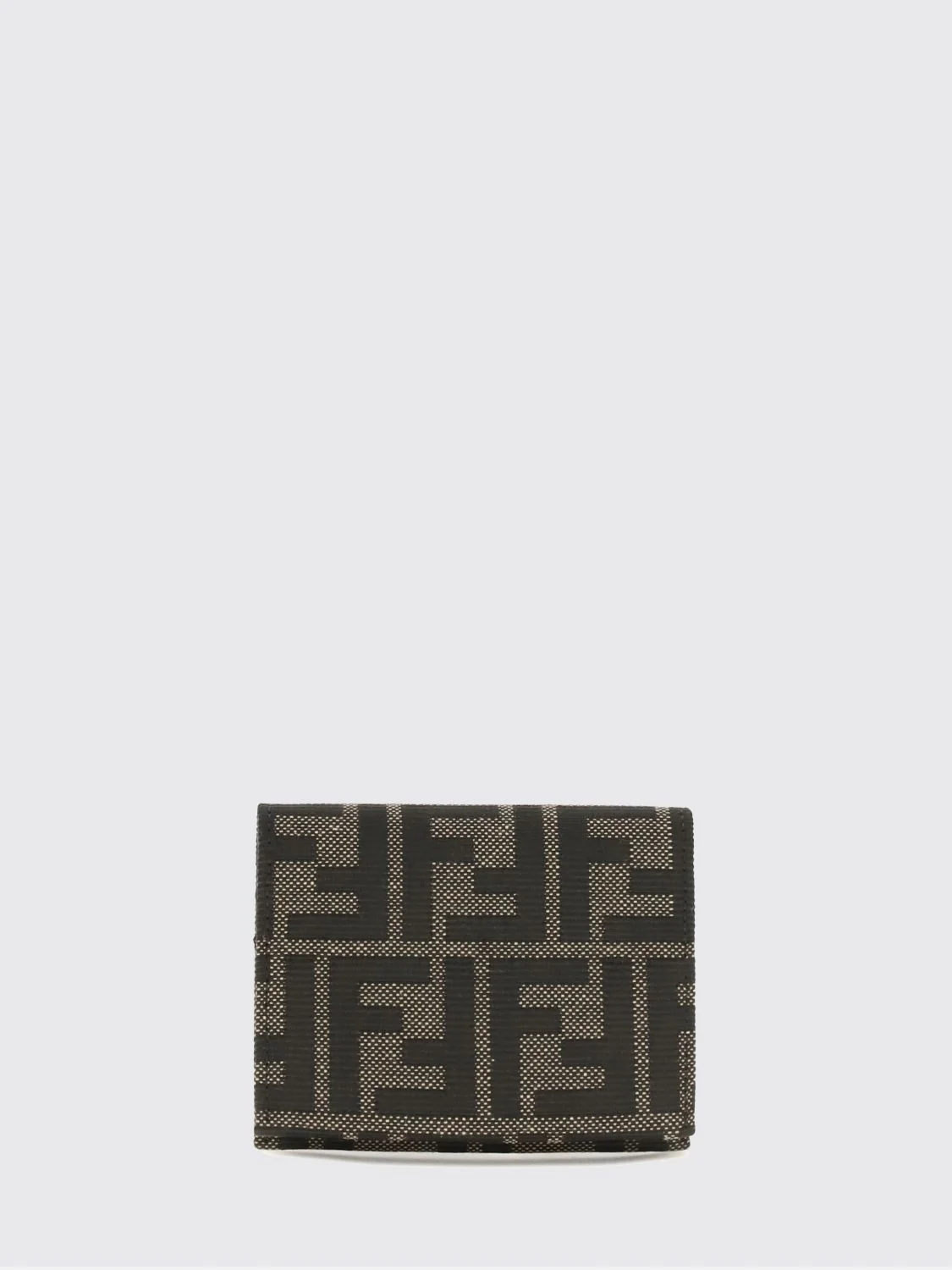 FENDI OS bifold card holder in ff monogram jacquard fabric