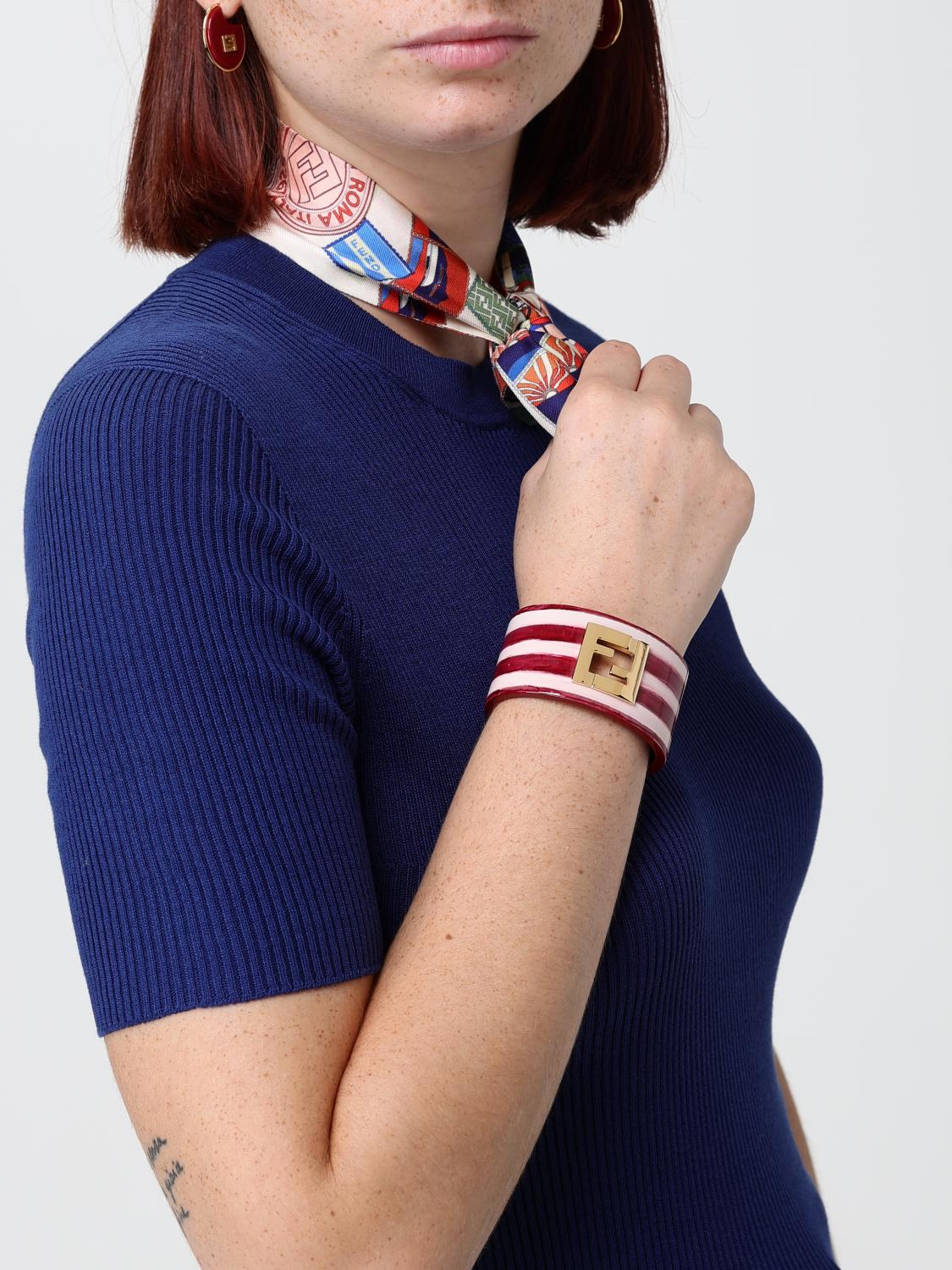 FENDI OS resin and bronze pendant earrings with ff monogram