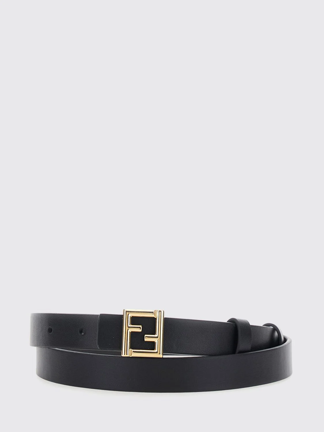FENDI 75 ff reversible calfskin leather belt with monogram buckle