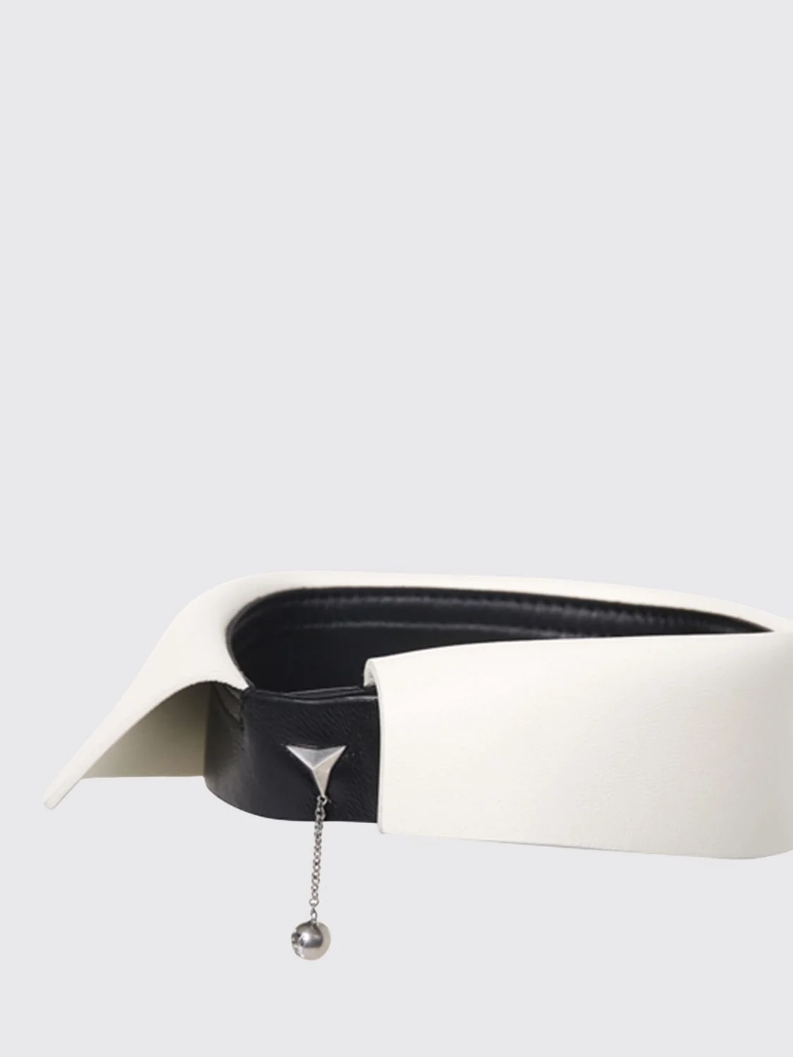 FENDI M smooth lambskin choker necklace with two-colour abstract embroidery