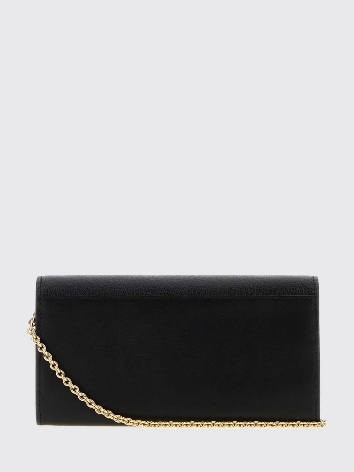 FENDI OS calfskin wallet on chain with ff monogram and chain strap