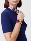 resin bangle bracelet with ff monogram and stripe motif