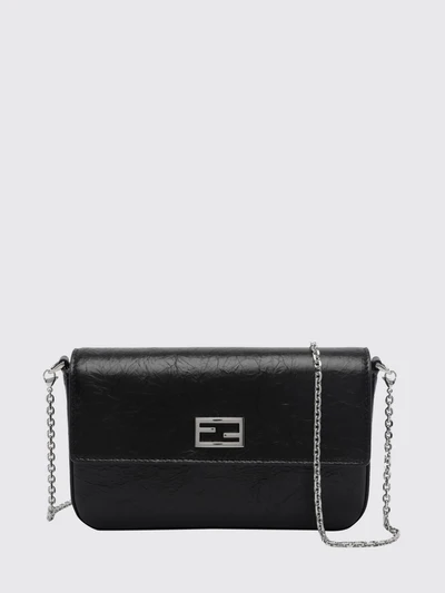 tube calfskin leather mini crossbody bag with ff monogram