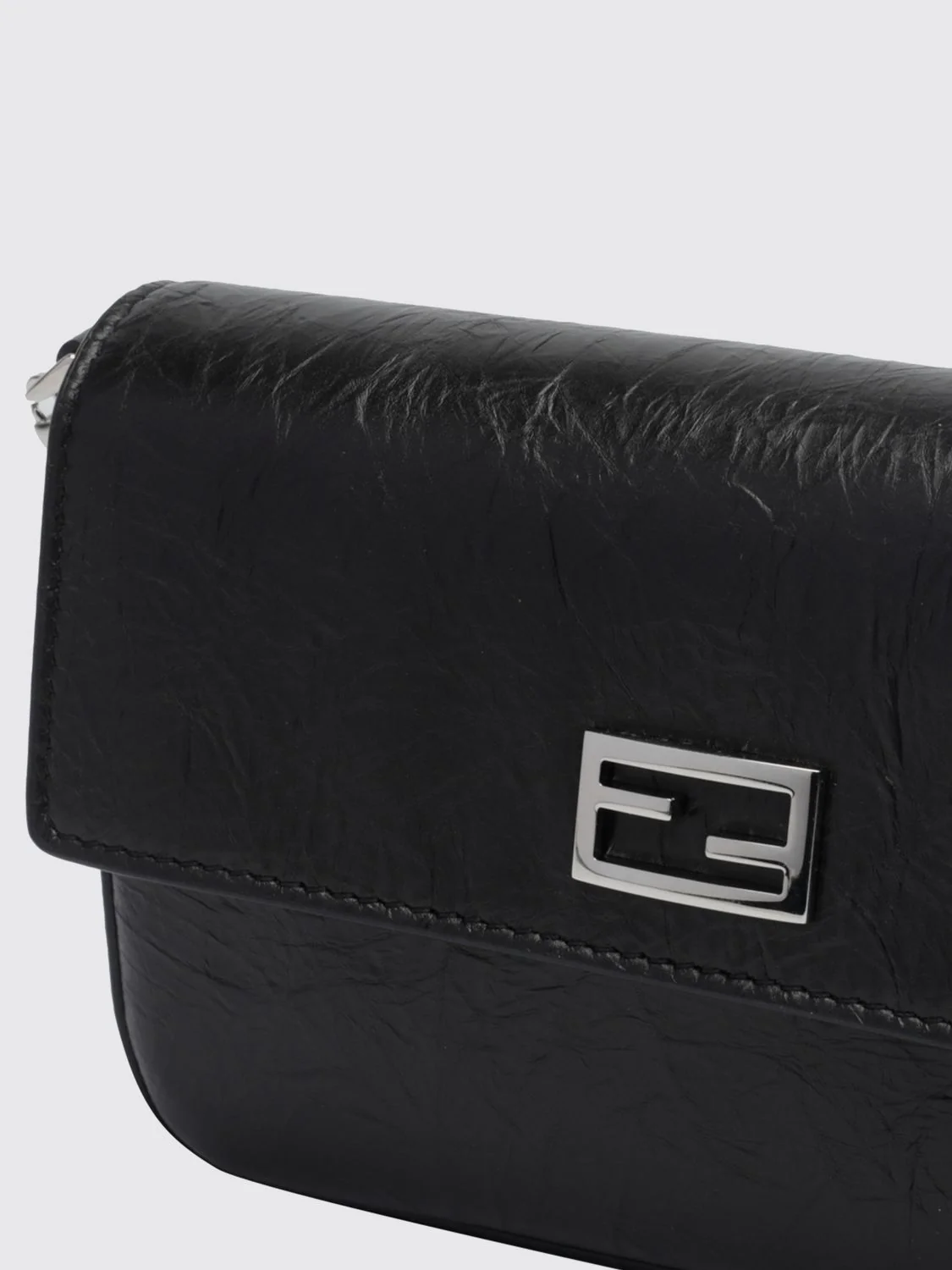 tube calfskin leather mini crossbody bag with ff monogram