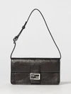 tuve crinkled calfskin leather mini bag with ff monogram
