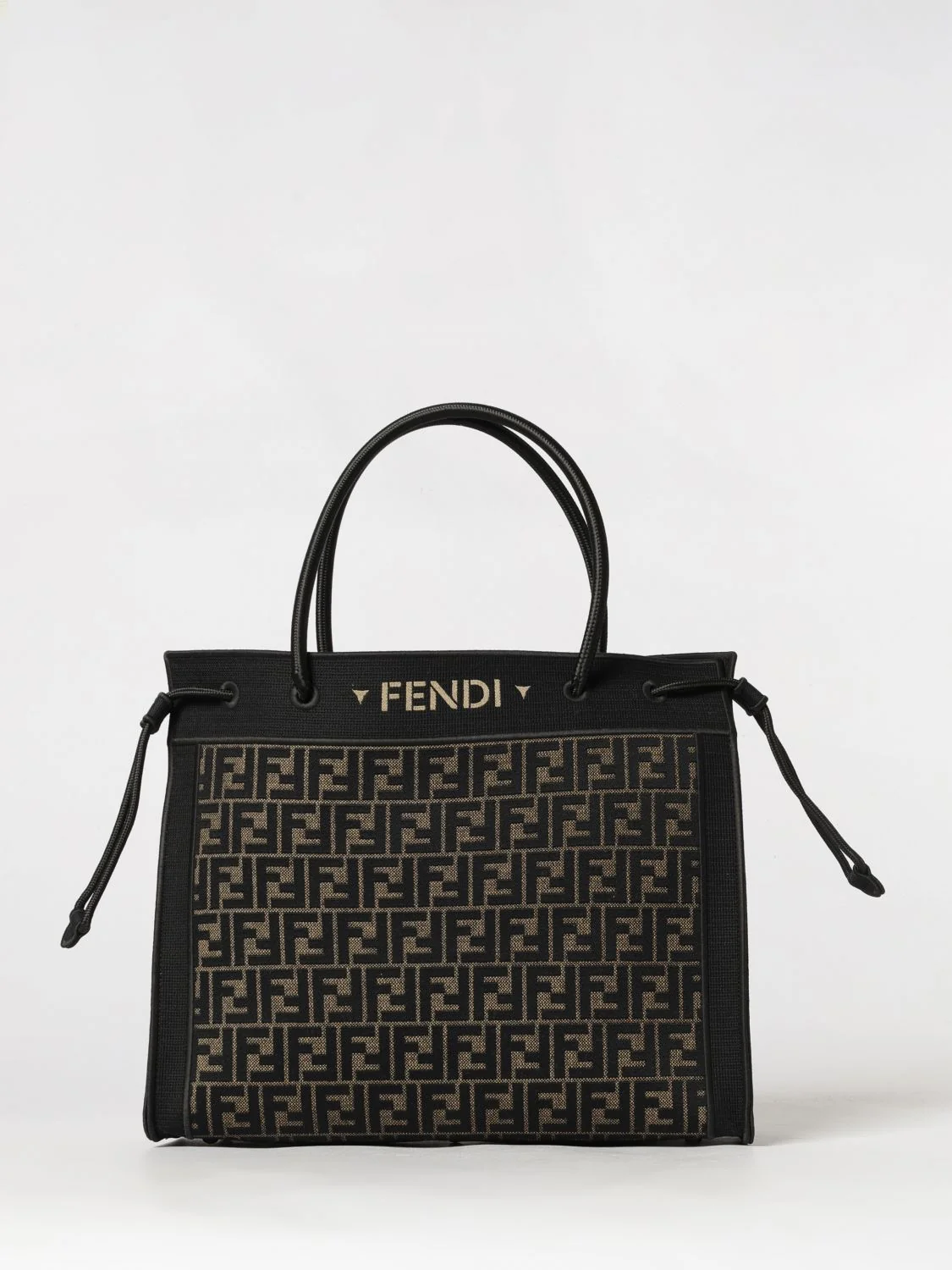 FENDI OS large superlight technical fabric tote bag with ff zucca pattern