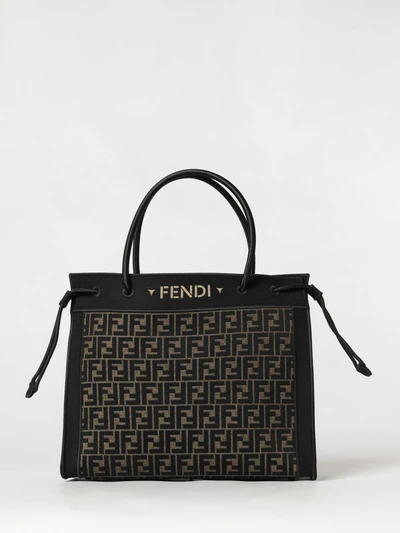 large superlight technical fabric tote bag with ff zucca pattern