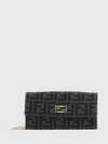 tube ff monogram fabric mini cross-body bag