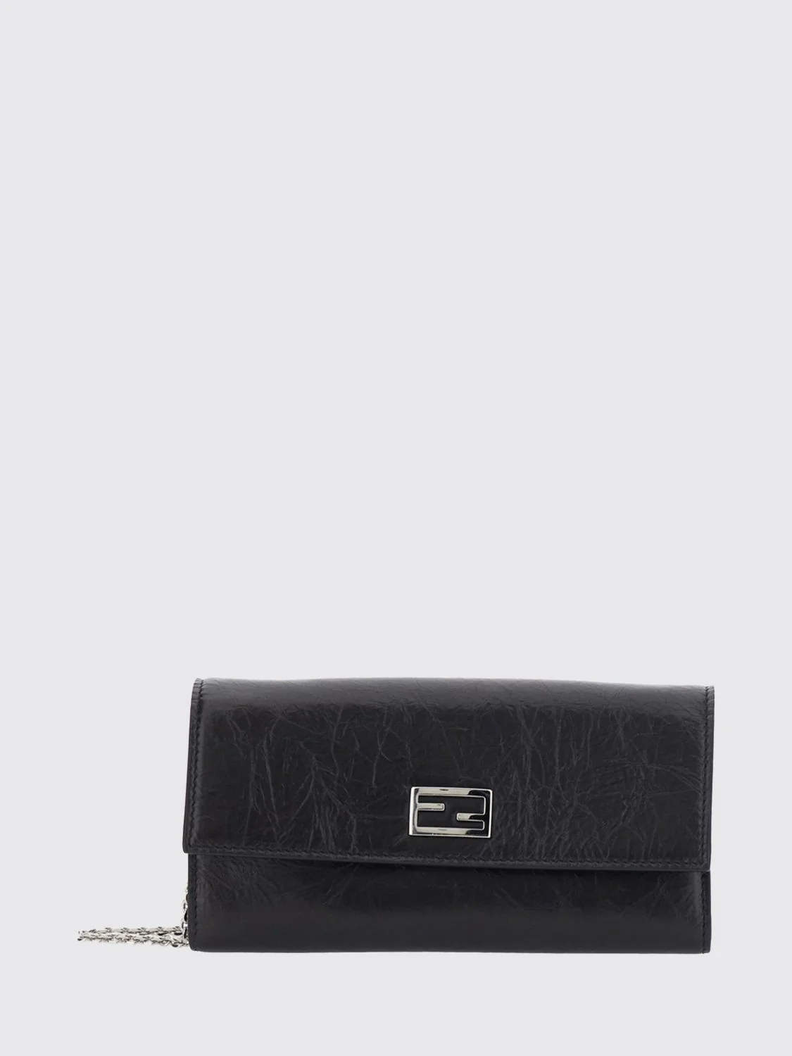 FENDI OS tube crinkled-effect calfskin mini cross-body bag
