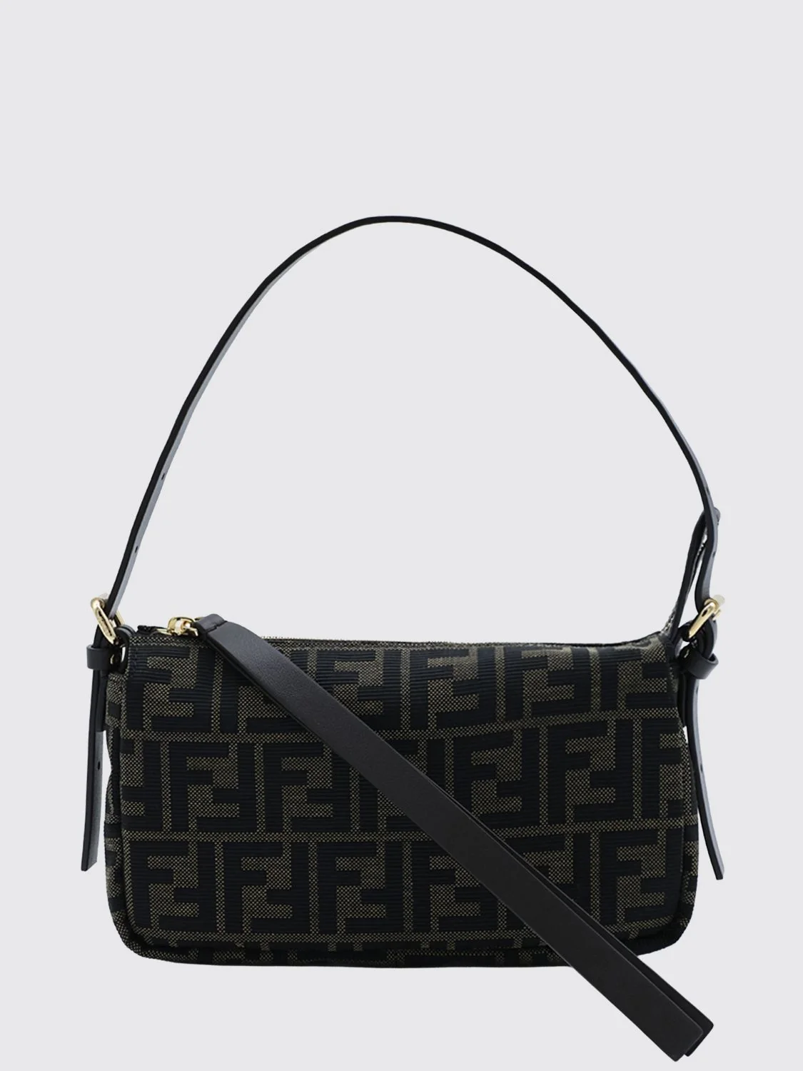 mini bag in ff zucca monogram jacquard fabric