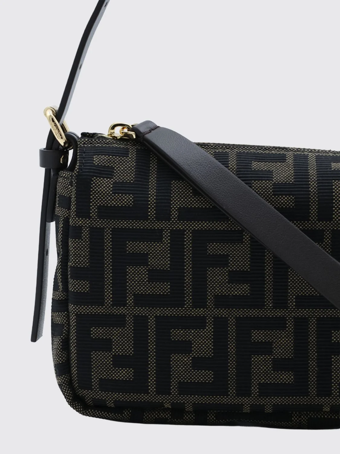 mini bag in ff zucca monogram jacquard fabric