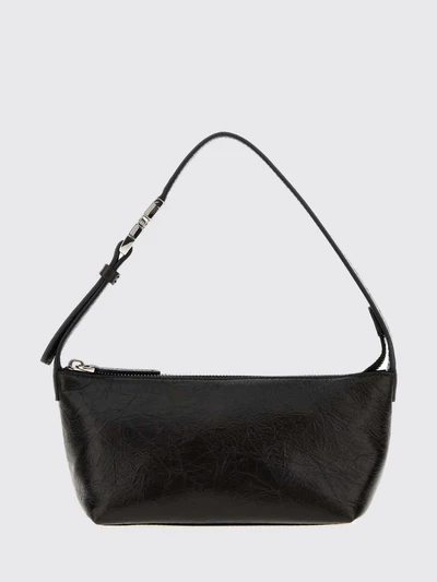 vanity crinkled leather mini bag with metal ff logo