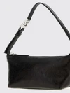 vanity crinkled leather mini bag with metal ff logo
